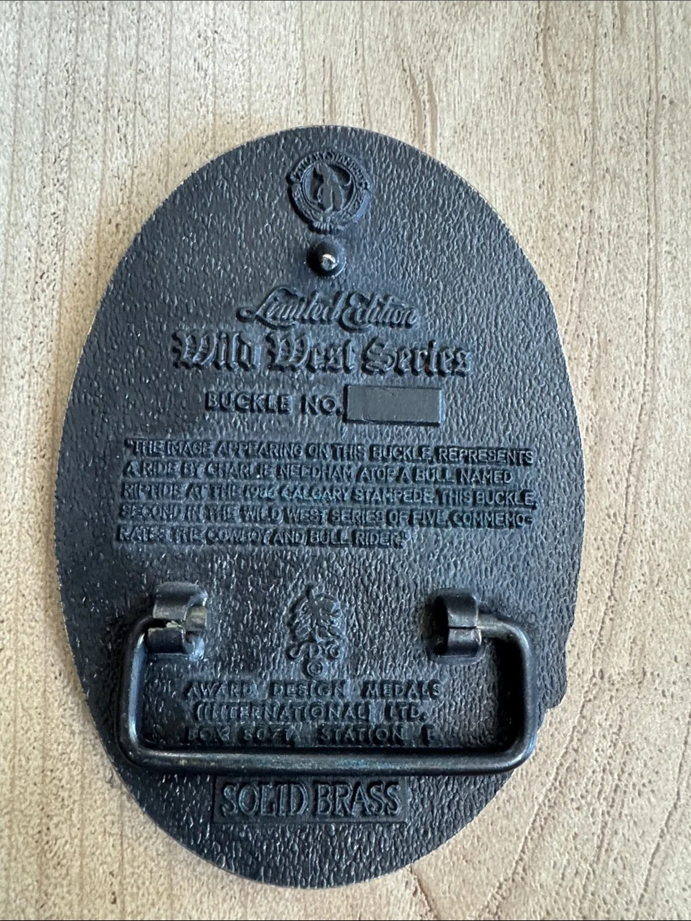Calgary Exhibition & Stampede Brass Vintage Belt Buckle 1990